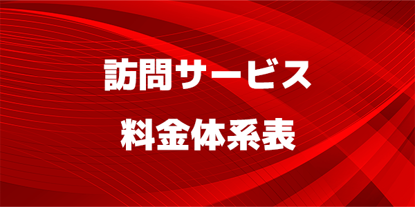 訪問サービス料金体系表